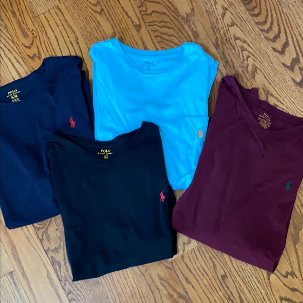 4 pc LOT of MENS POLO SHIRTS size XL